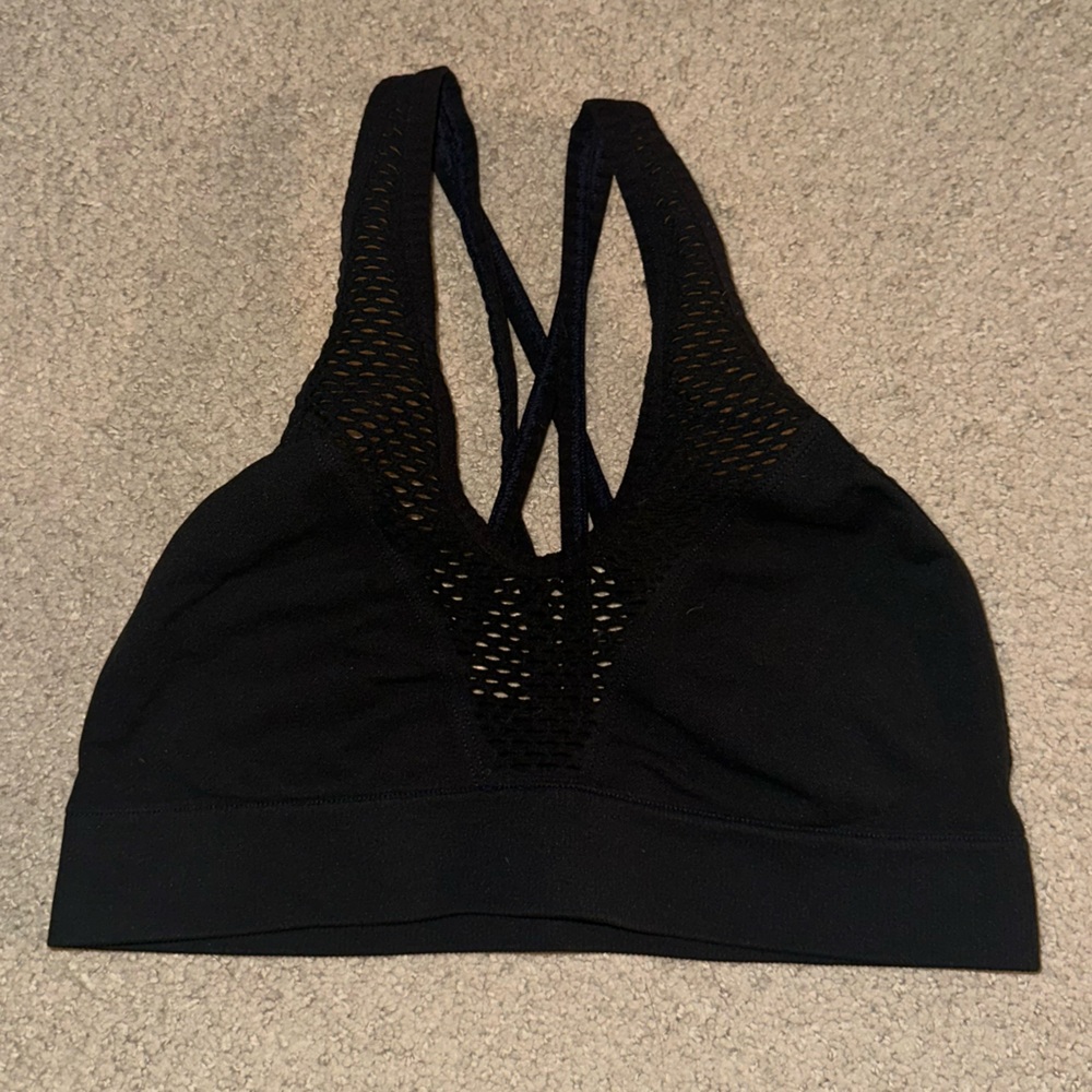 Victoria’s Secret Sport Black Mesh Racerback Sports Bra